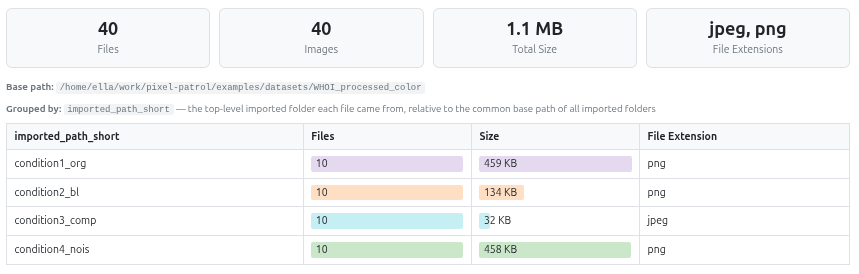 File Data Summary